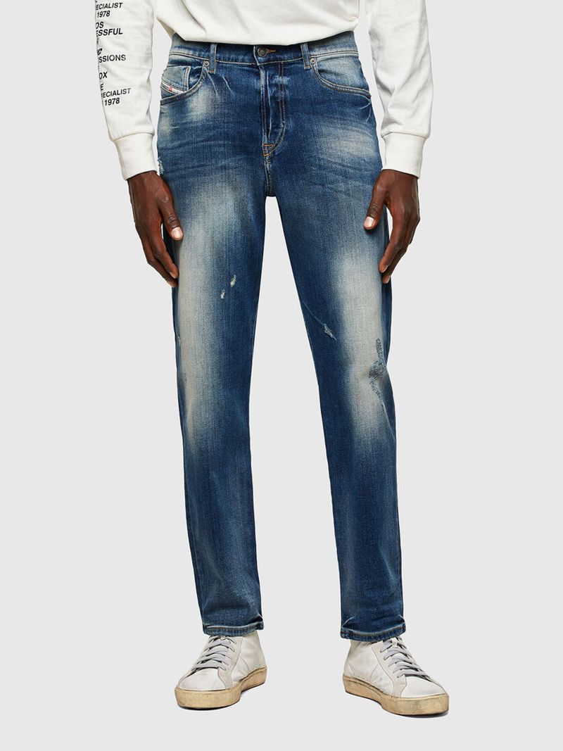 Jeans Tapered Diesel D-Fining 009rs Homem - Azuis Escuro ZJXQY-9081